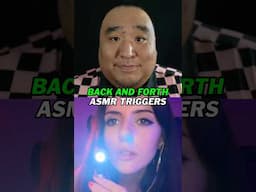 Back and Forth ASMR Triggers with @edafoxxASMR 💤 #shorts