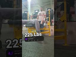 You said I had 2 Plates, here's 225 lbs my new PR #benchpress