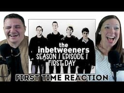 AMERICANS FIRST TIME REACTION The Inbetweeners S1E1 First Day