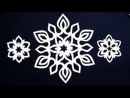 Paper snowflake - How to make a paper snowflake