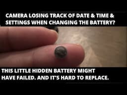 The important hidden battery inside your camera you can't easily replace