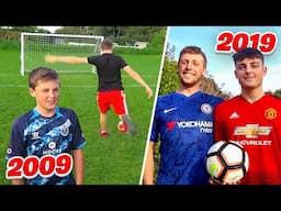 FOOTBALL CHALLENGES vs MY BRO! ► 2009 - 2019