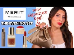 Bold Red Blush Test: Merit Beauty Evening Set Review