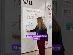 Slope-intercept form - Part 1!  #iteachalgebra #math #algebra #mathematics #iteachmath #teacher