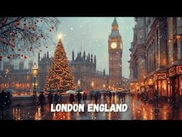 London Christmas Magic in 4K HDR Walking Tour