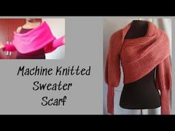 Machine Knitted Sweater scarf