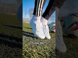 Getting adidas’ CLEAN white boots on for the first time