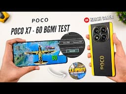 Poco X7 BGMI Test With FPS Meter, Heating & Battery Test | Best Under ₹20,000? 🤔