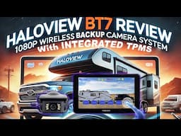 HaloView BT7 TPMS 1080P Wireless Backup Camera System /w Integrated Tire Pressure Monitoring System