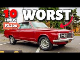 10 Classic Cars for Sale Starting at Just $2,000s!