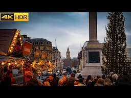 🚶‍♂️ 3-Hour Christmas Walk in London-2024🎄Christmas in London[4K HDR]