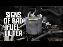 Signs of bad fuel filter | Signs you need to replace the fuel filter in your car