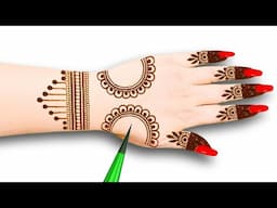 easy simple mehndi design | back hand beautiful stylish mehndi design |Valentine's Day mehndi design