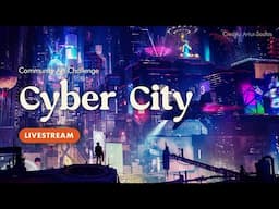 🔴 Blender Community Art Challenge Cyber City Critique!