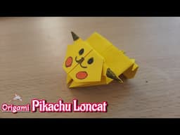 Origami Pikachu Loncat | How to make Origami Jumping Pikachu