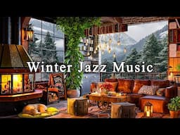 Winter Coffee House Ambience & Smooth Jazz Instrumental Music to Work, Study, Relax☕Background Music