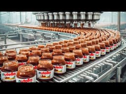 How Nutella Is Made | Factory Production of Chocolate Spread Using Advanced Technology