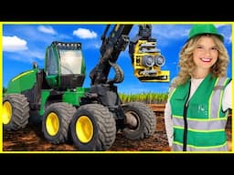 Forestry Trucks for Kids | Logging Trucks for Toddlers | Speedie DiDi Toddler Learning Video |Bruder