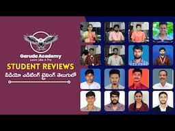 Garuda Academy Reviews from Students || Video Editing Academy in Hyderabad || Srinu Karanam