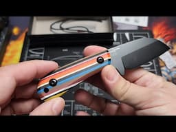 Unboxing Kizer Deckhand! Colorful Compact Fixed Blade