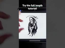 Learn To Draw The Grim Reaper, then turn him into a Beach Bum! #howtodraw #tattooart