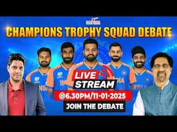 Champions Trophy Squad Debate | Live with Cheeka & Ani I Cheeky Cheeka