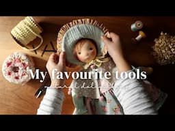 Doll Making: My Favourite Tools When Making Natural Fiber Art Dolls [SUB]