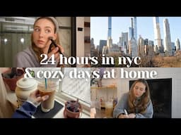 24 hours in NYC, gel nails at home, heatless hairstyle