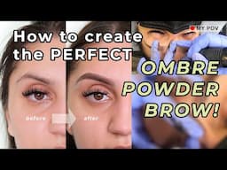 HOW I TATTOO EYEBROWS! (ombre/shading technique)