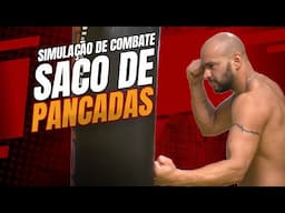 Simulação de combate no saco de pancadas