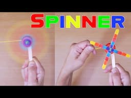 SPINNER con palitos de madera - Manualidades Para Todos