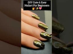 DIY Easy Nailart for beginners 💅✨#shorts #easynailsathome #simplenailartdesigns #nailtutorial #nails