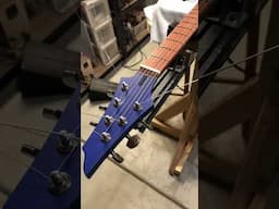 My 3D printed electric guitar has been strung up!