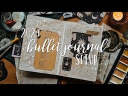 2024 New Bullet Journal Setup | Yearly BuJo Plan With Me - Magic Vintage Scrapbooking Theme