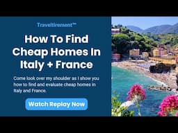 How To Find Cheap Homes In Italy And France