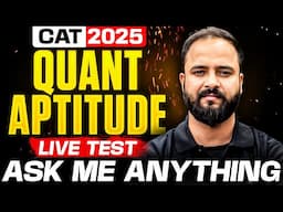 ⚠️ Warning!! Don’t Take CAT 2025 Lightly - Test Your QUANT APTITUDE LEVEL HERE!!