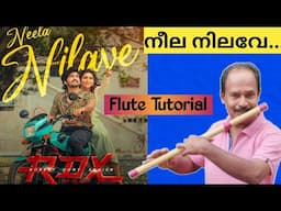 Neela Nilave..|| Flute Tutorial In Malayalam..|| Antony Poomkavu..||