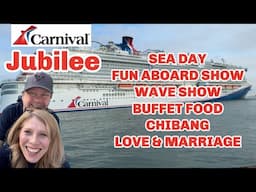 Carnival Jubilee SEA DAY Activities & BUFFET FOOD | What to do on a Sea Day Life With Favor