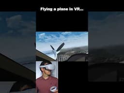 Flying a plane in VR #plane #vrgaming #vr #virtualreality #virtualrealitygaming #gaming #simulator