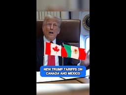 NEW TRUMP TARIFFS ON CANADA AND MEXICIO #shorts