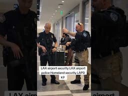 LAX airport security LAX airport police and Homeland security at Tom Bradley international terminal