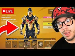 🔴LIVE! - Unlocking GOLDEN CONQUEROR in FORTNITE!