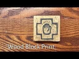 Wood-cut Block Print | Hand Tool Woodworking