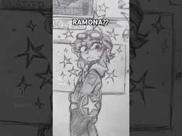 Drawing RAMONA FLOWERS on my roof! ⭐️🎸🌀 #sketch #drawing #scottpilgrimtakesoff #fanart