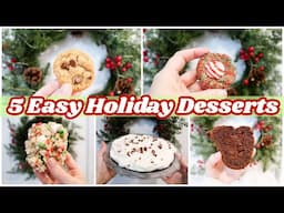 5 Easy Dessert Recipes | Holiday Baking 🎄