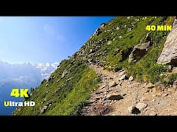 Virtual Run 4k Chamonix Haute - Savoie Mont Blanc - Virtual Scenery for Treadmill Section 2