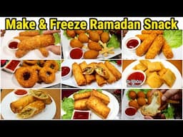 7 Make And Freeze Iftar Snacks Recipes Ramadan 2025 | Ramadan Make & Freeze Snacks By Chef Maria