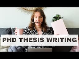 PhD thesis writing tips | Vlog | Doctoral thesis