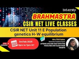 🔬 Brahmastra Series | CSIR NET Unit 11 E | Population Genetics | H-W Equilibrium