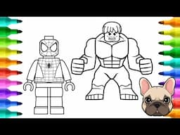 COLORING SPIDERMAN LEGO -  HULK LEGO